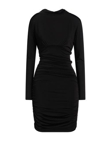 Woman Mini dress Black Size 4 Polyester, Elastane