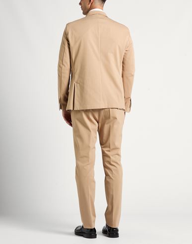 At. p.co Man Suit Beige Size 34 Cotton, Polyamide, Elastane