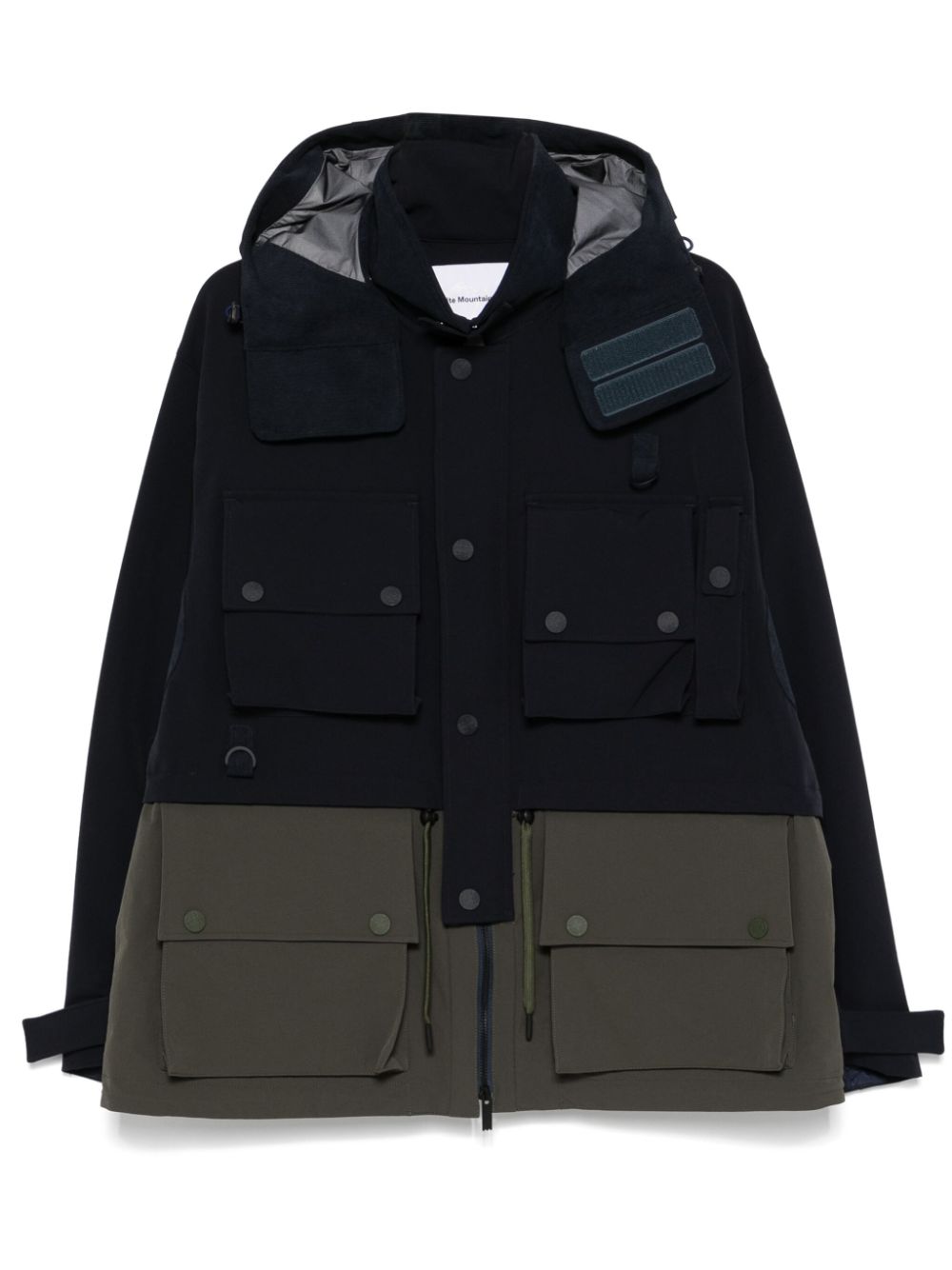 Multi-pocket windbreaker - Blue