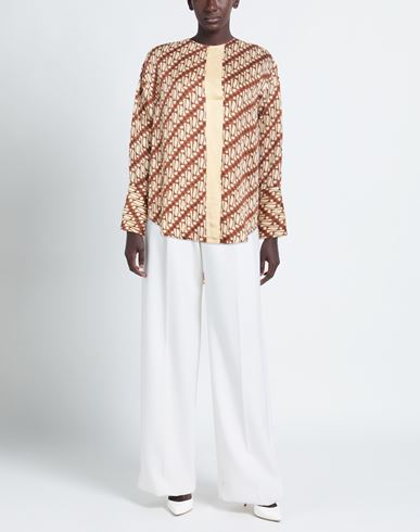 Woman Top Brown Size 4 Cotton, Linen, Modal