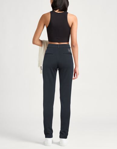 Ea7 Woman Pants Navy Size M Cotton, Polyester, Elastane