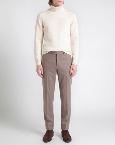 Man Turtleneck Ivory Size 38 Wool