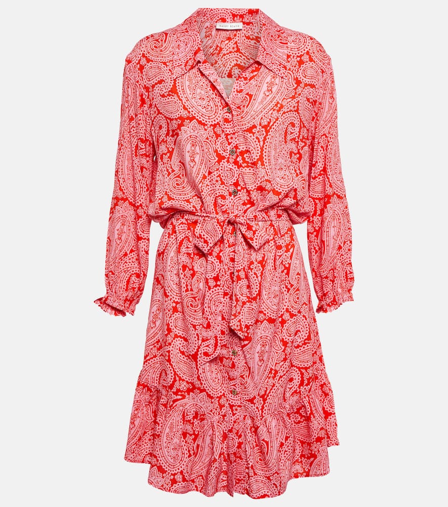 Printed shirt dress