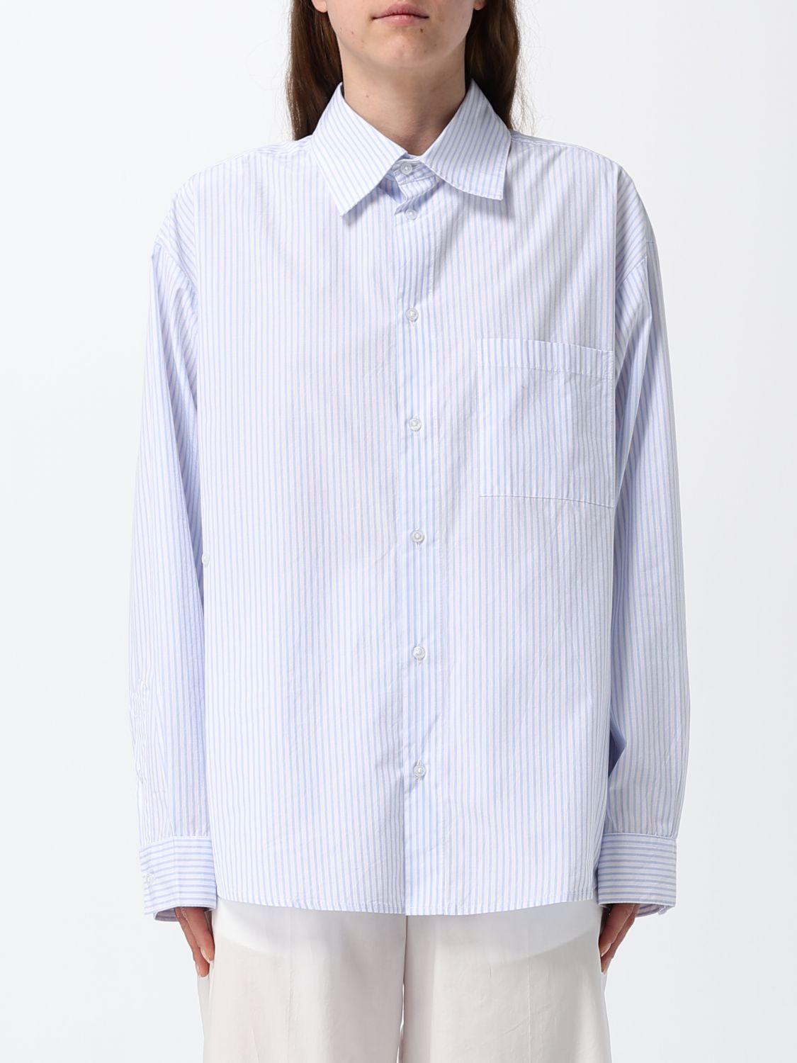 Shirt Woman color Gnawed Blue