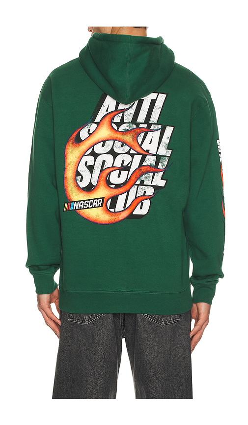 Anti Social Social Club x Nascar Daytona Hoodie in Green. S. Also in