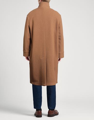 Man Coat Camel Size 38 Wool, Polyamide