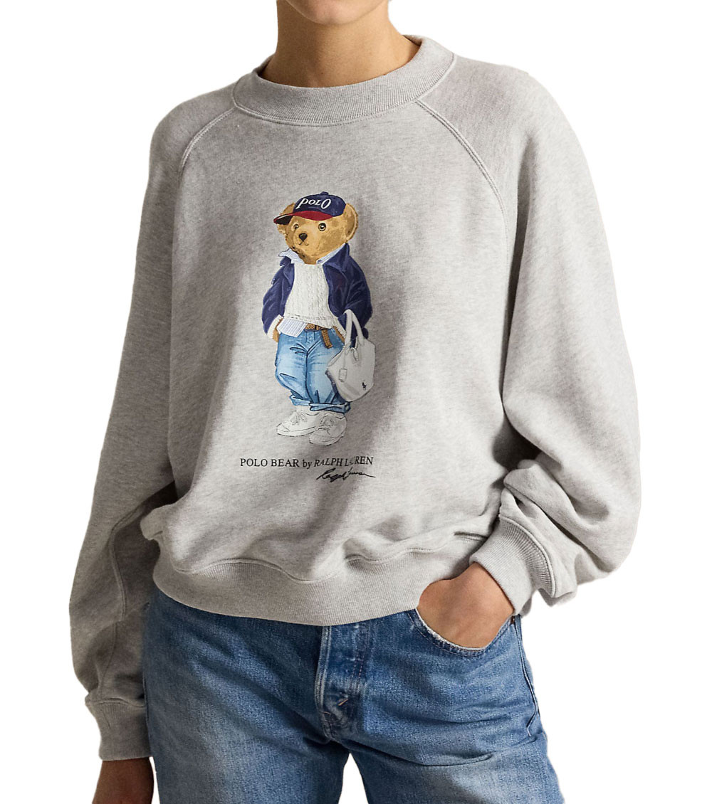 Grey Graphic Crew Neck Sweater