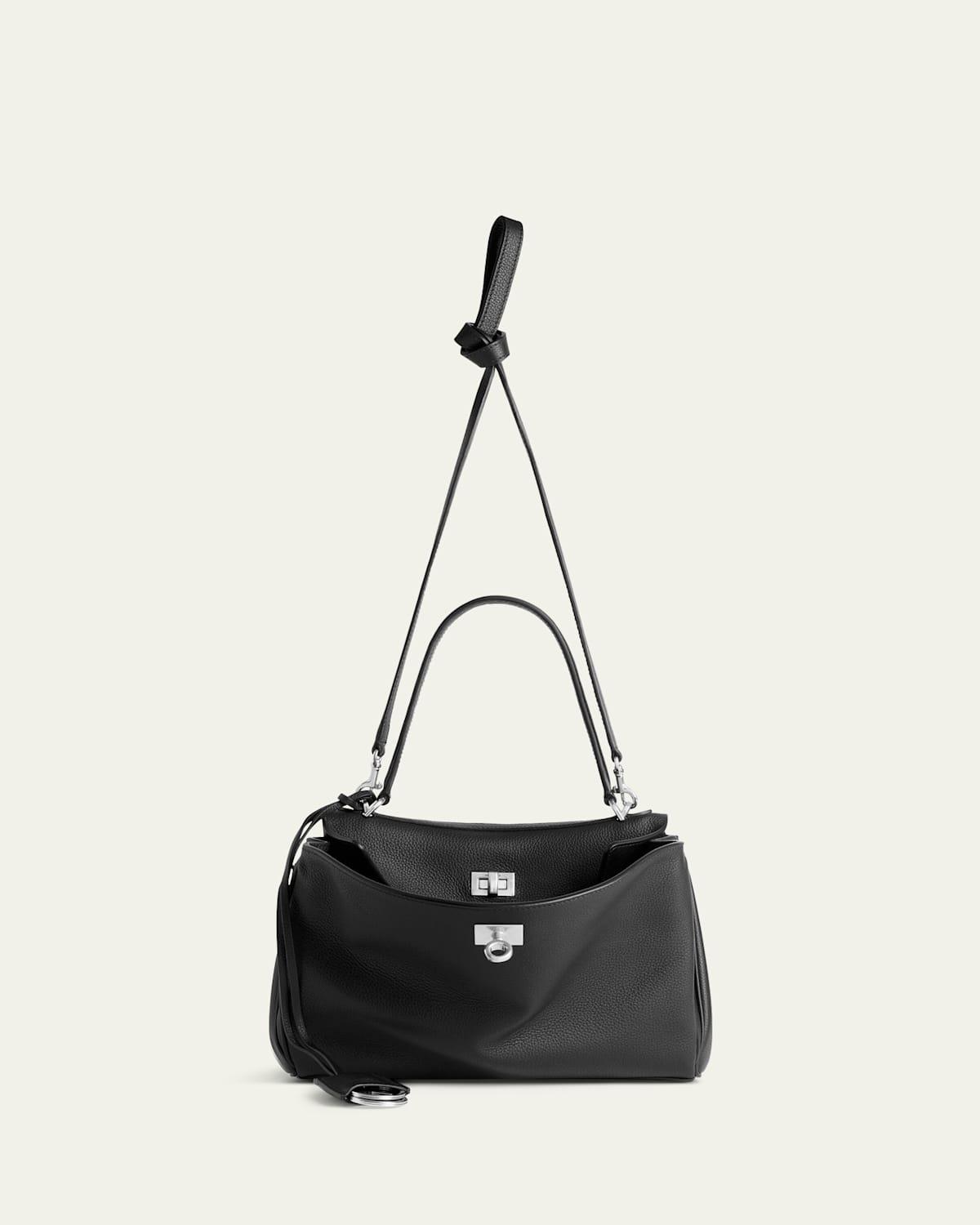 Rodeo Small Grained Leather Top-Handle Bag