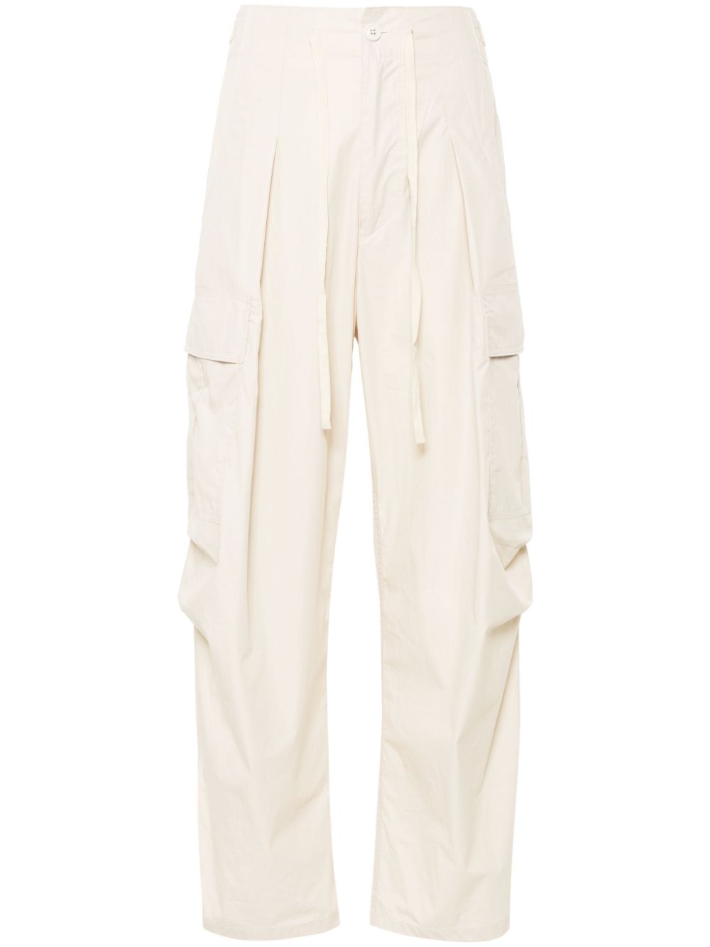 Tapered-leg trousers - Brown