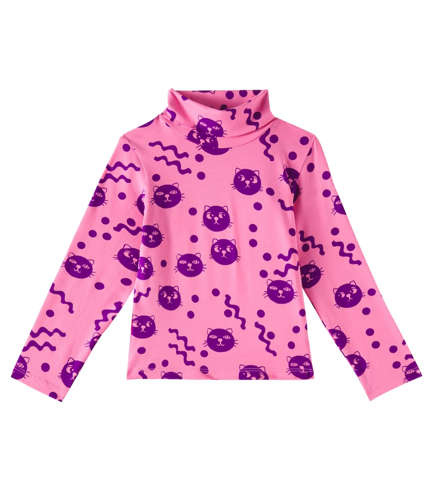 Squiggly Cats cotton-blend sweatshirt