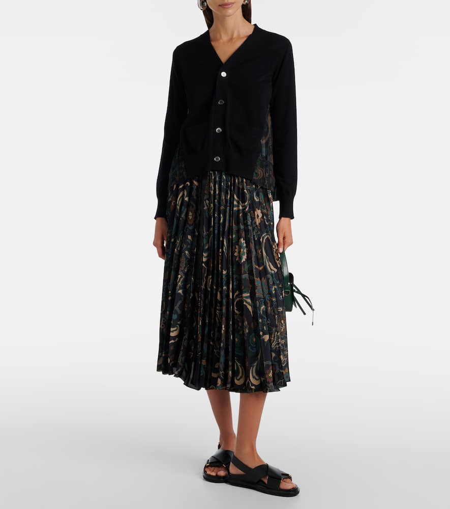 Cotton tulle cardigan