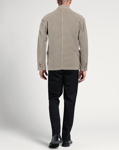 Man Jacket Grey Size L Cotton, Elastane