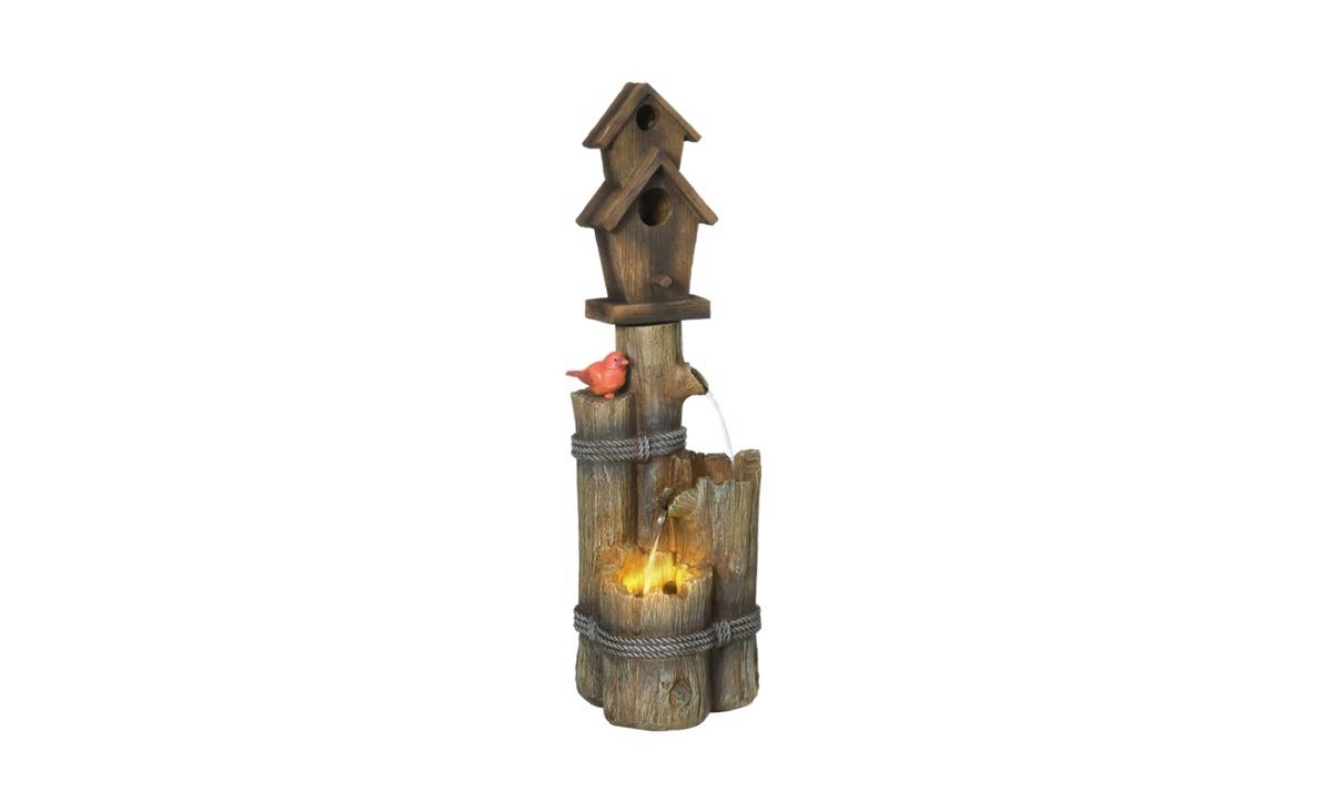 Fountain and Fish Tank for Tranquil Water Features and Stylish Home Decor - Brown