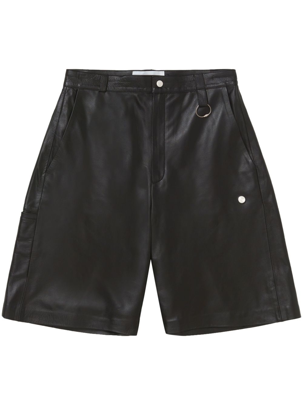 Leather shorts - Black