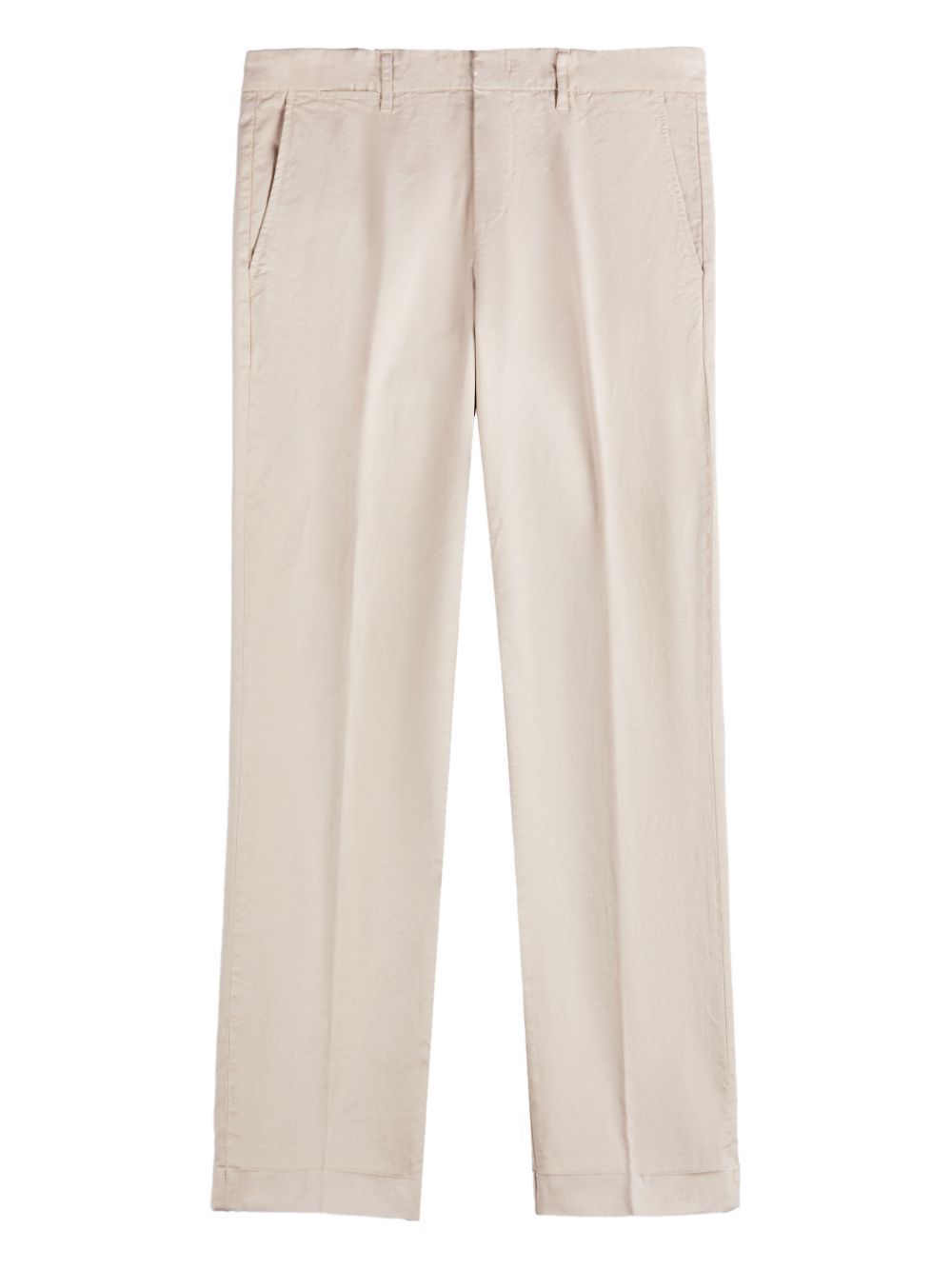 Rolled-Hem Button-Fastening Shorts with Welt Pockets