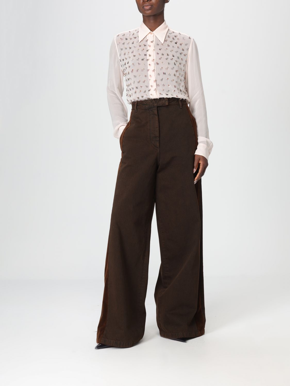 Jeans Woman color Brown