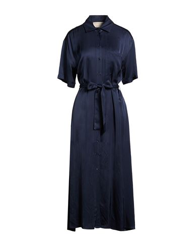Woman Midi dress Midnight blue Size 2 Viscose