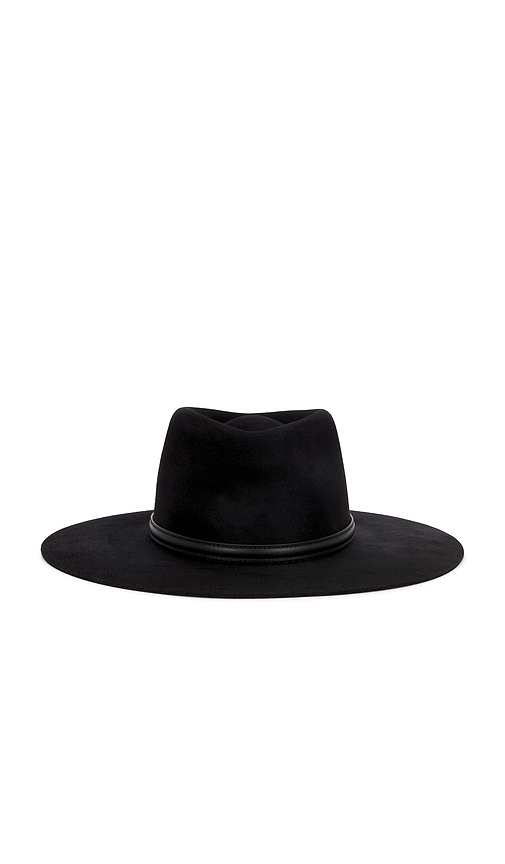 Janessa Leone Beck Fedora Hat in Black. - L also in
