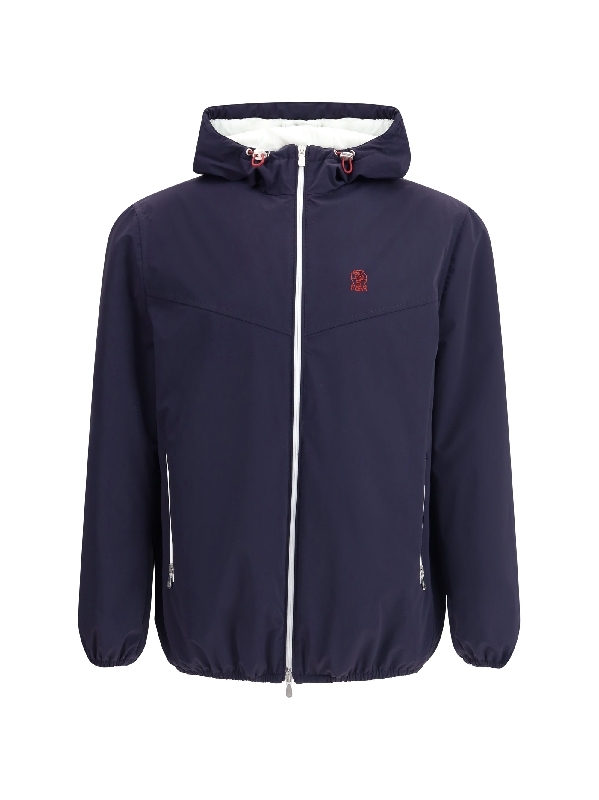 Waterproof Hooded Jacket — Navy