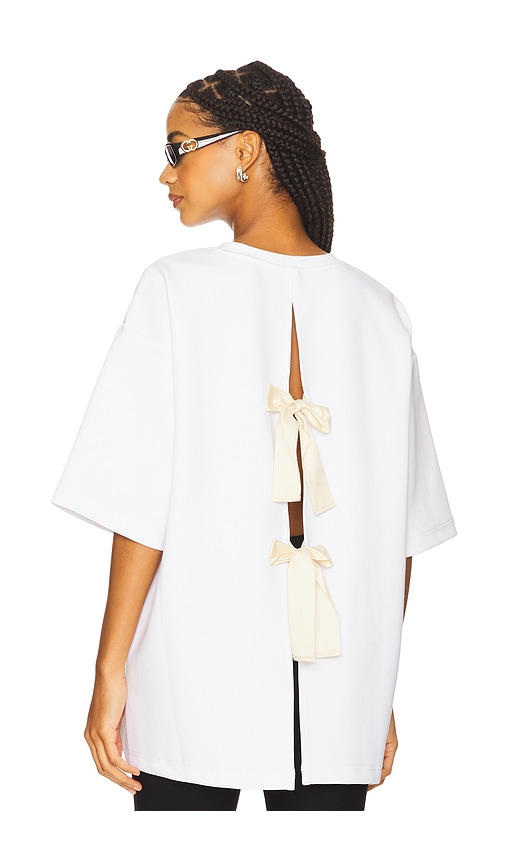 The Garment Tg Bow Tee in White