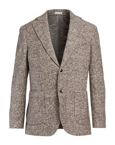 Man Blazer Taupe Size 40 Cotton, Virgin Wool, Polyester