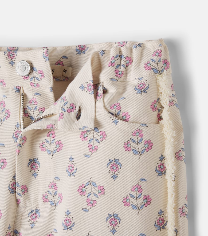 Clavel distressed floral jeans
