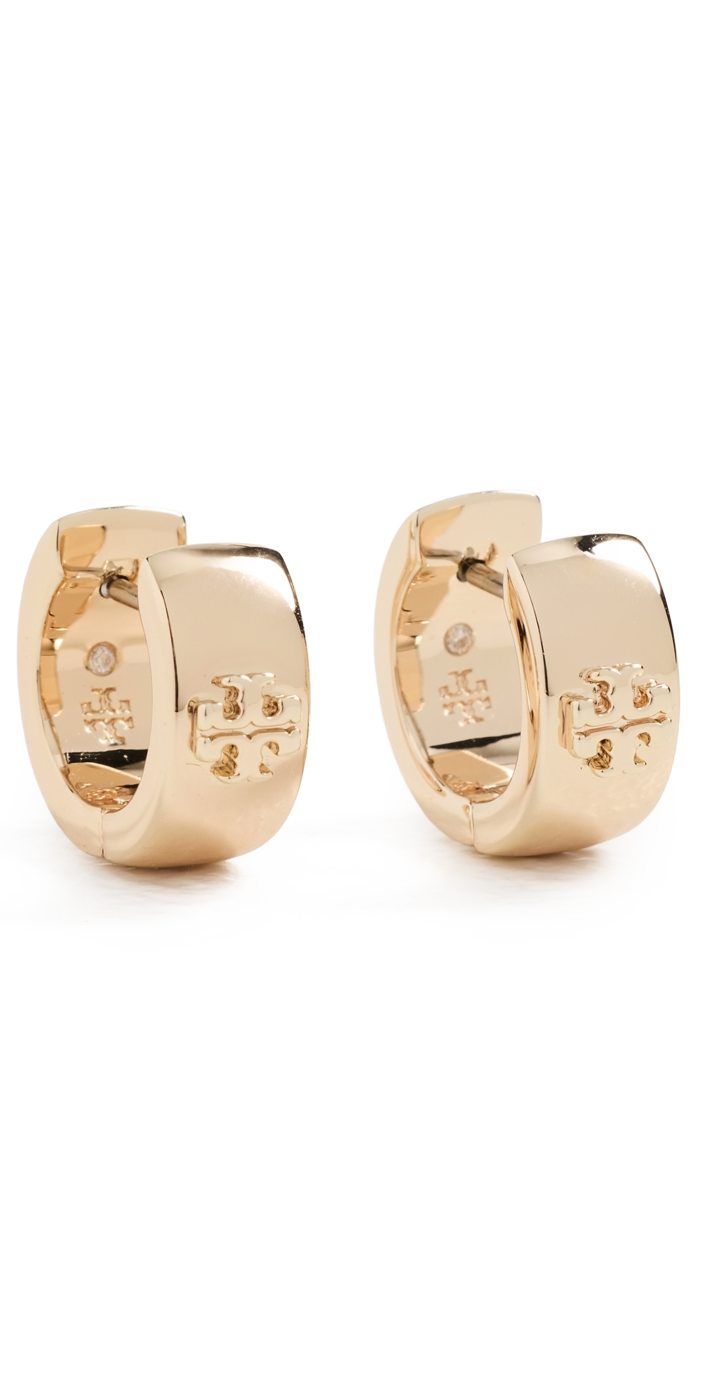 Kira Huggie Earrings Tory Gold One Size