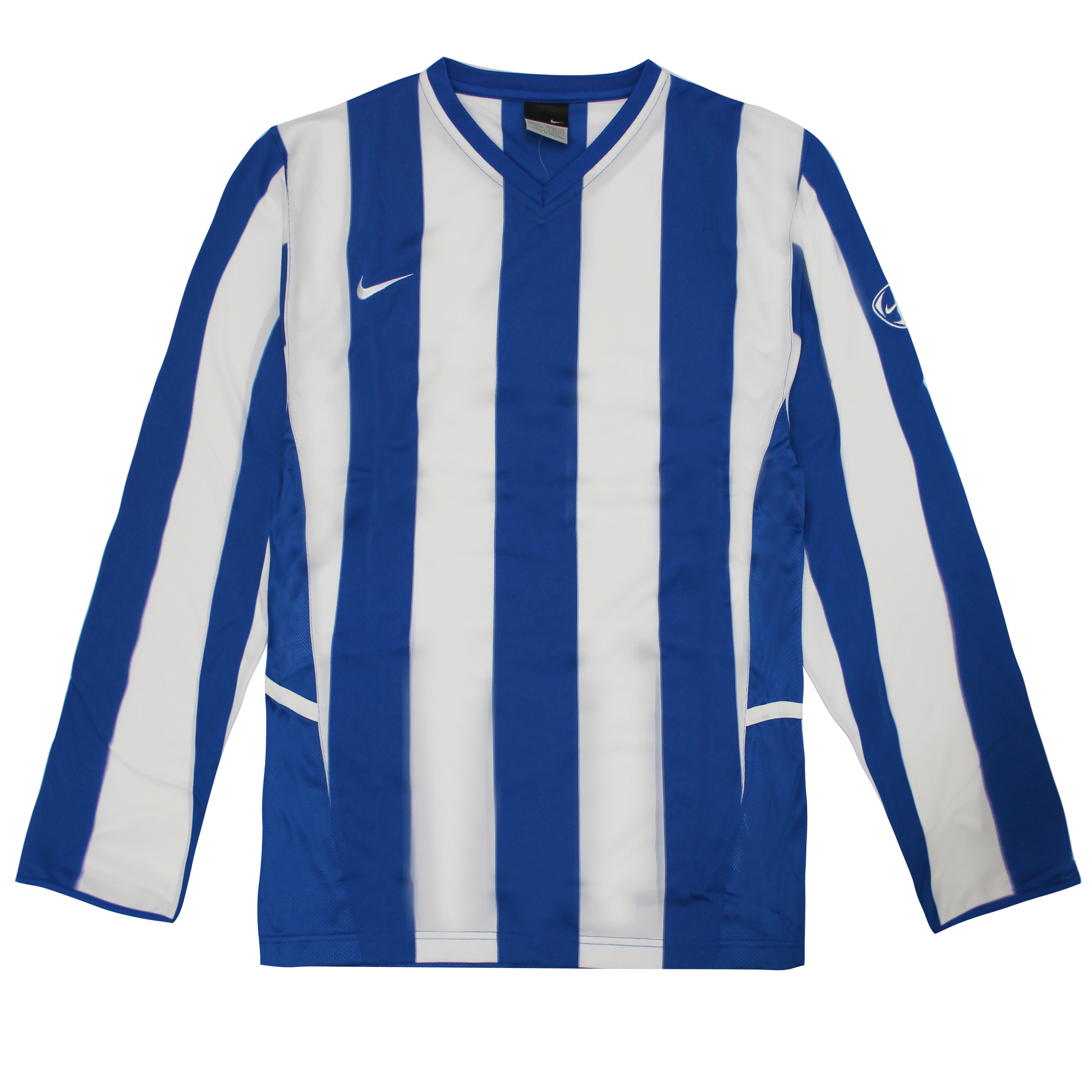 Nike Striped Mens Navy/White Football Shirt - Blue