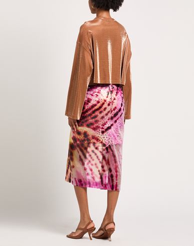 Woman Top Brown Size 2 Cotton, Polyester