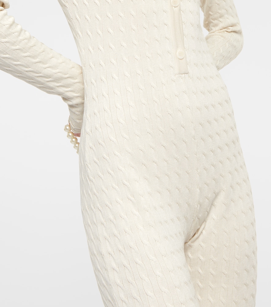Magda Butrym Cable-knit silk jumpsuit