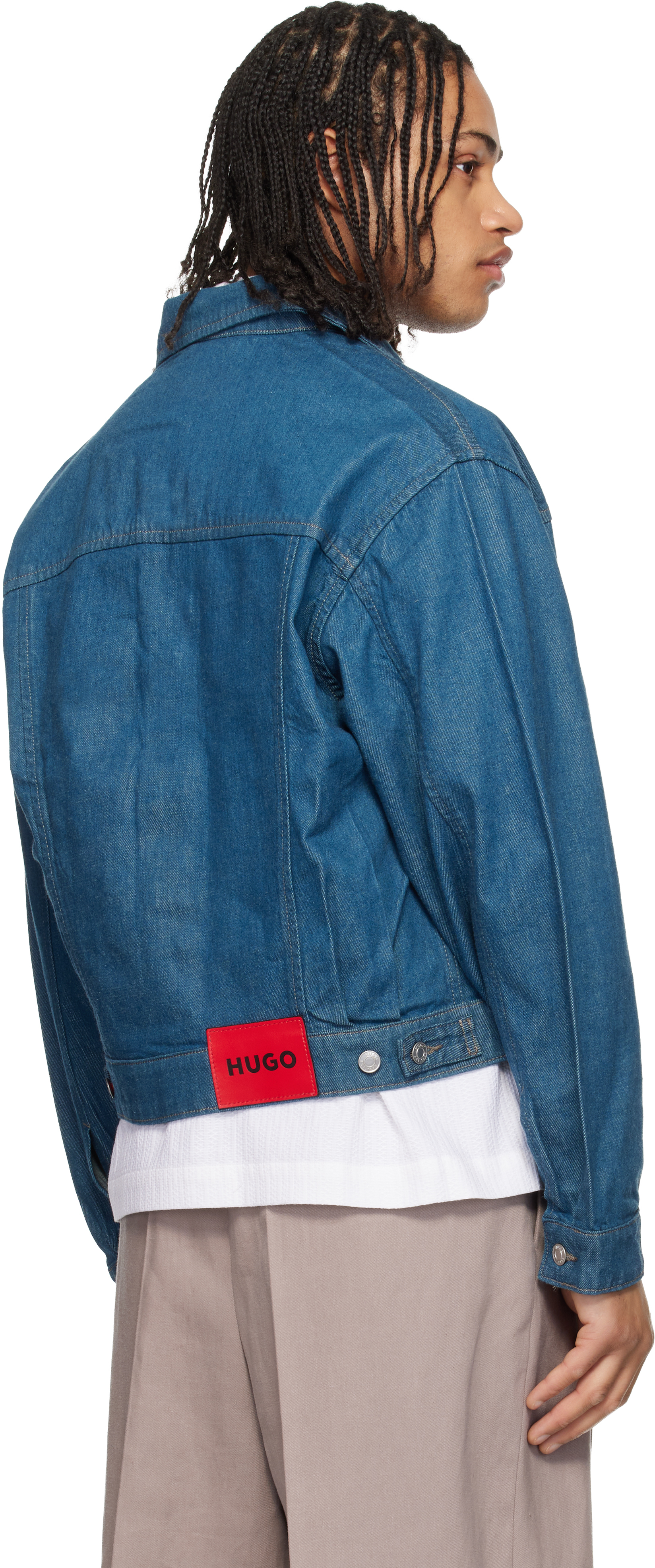 Blue Logo Patch Denim Jacket