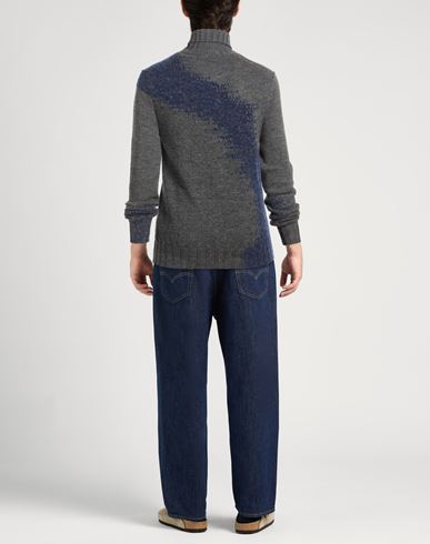 Man Turtleneck Grey Size 38 Baby alpaca wool, Polyamide, Wool