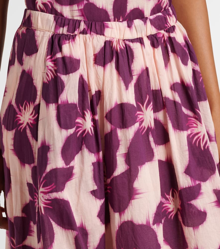 Jess floral cotton voile maxi skirt