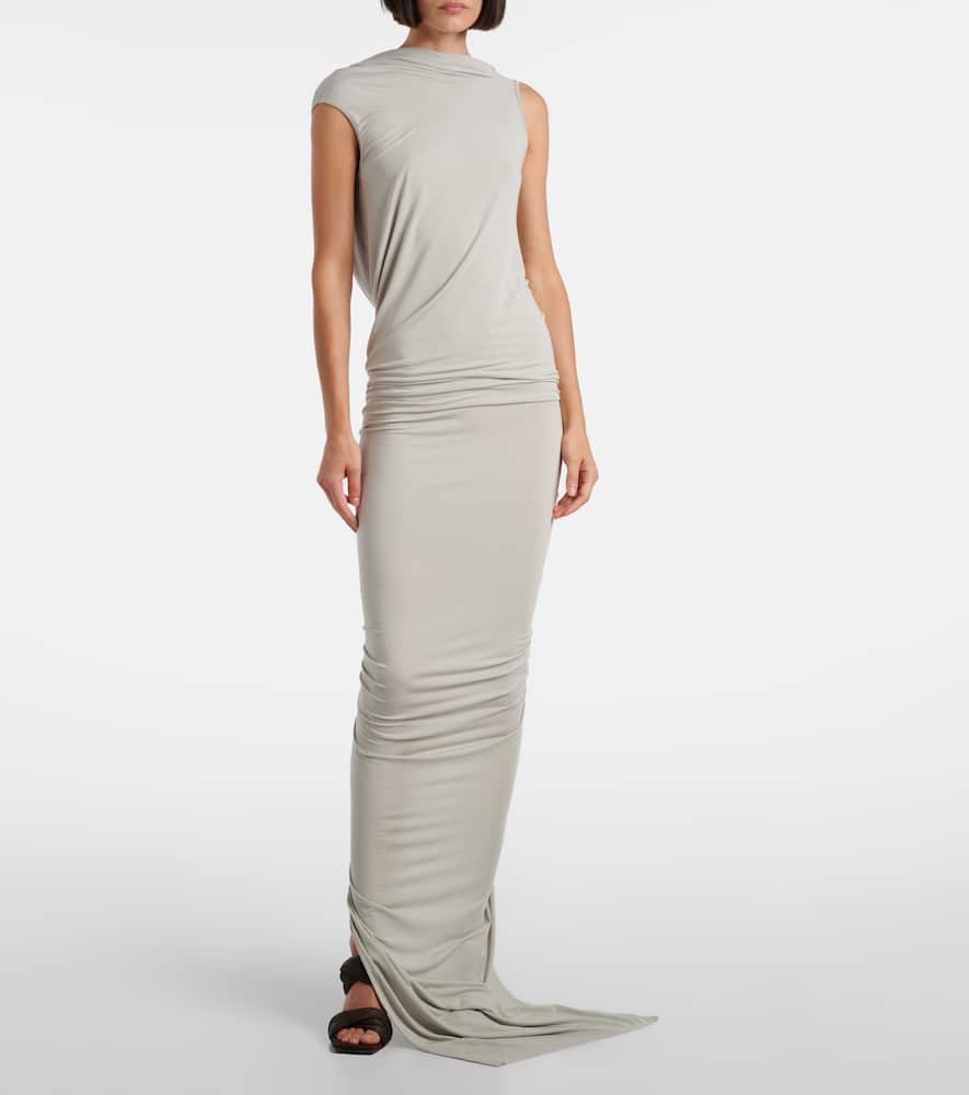 Eva draped jersey gown