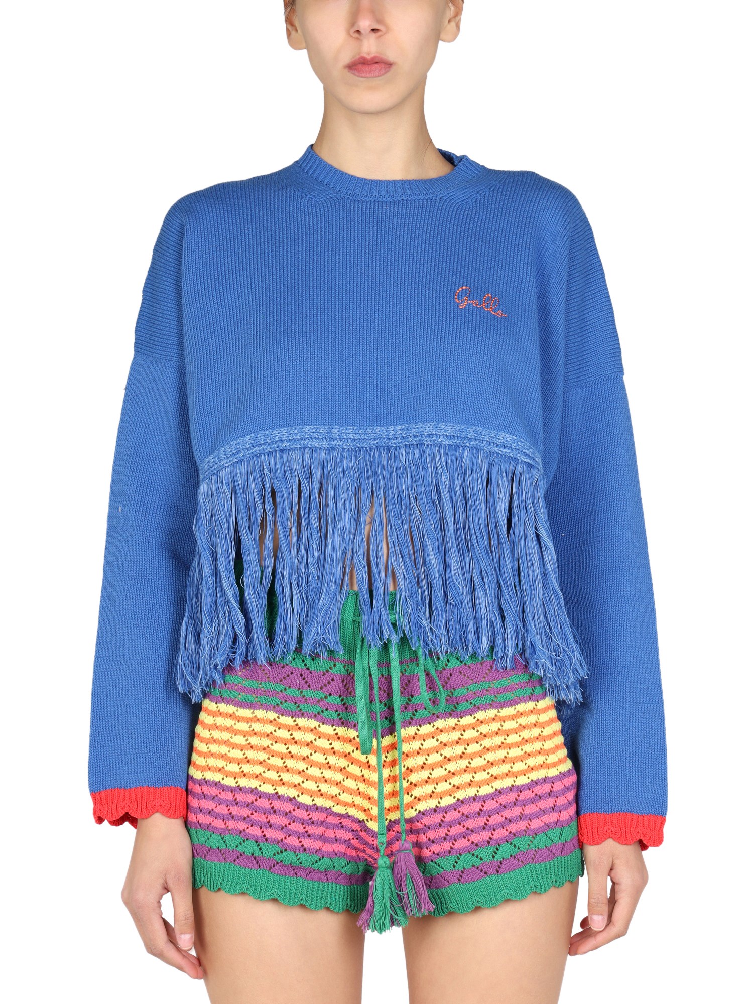 Logo embroidery sweater