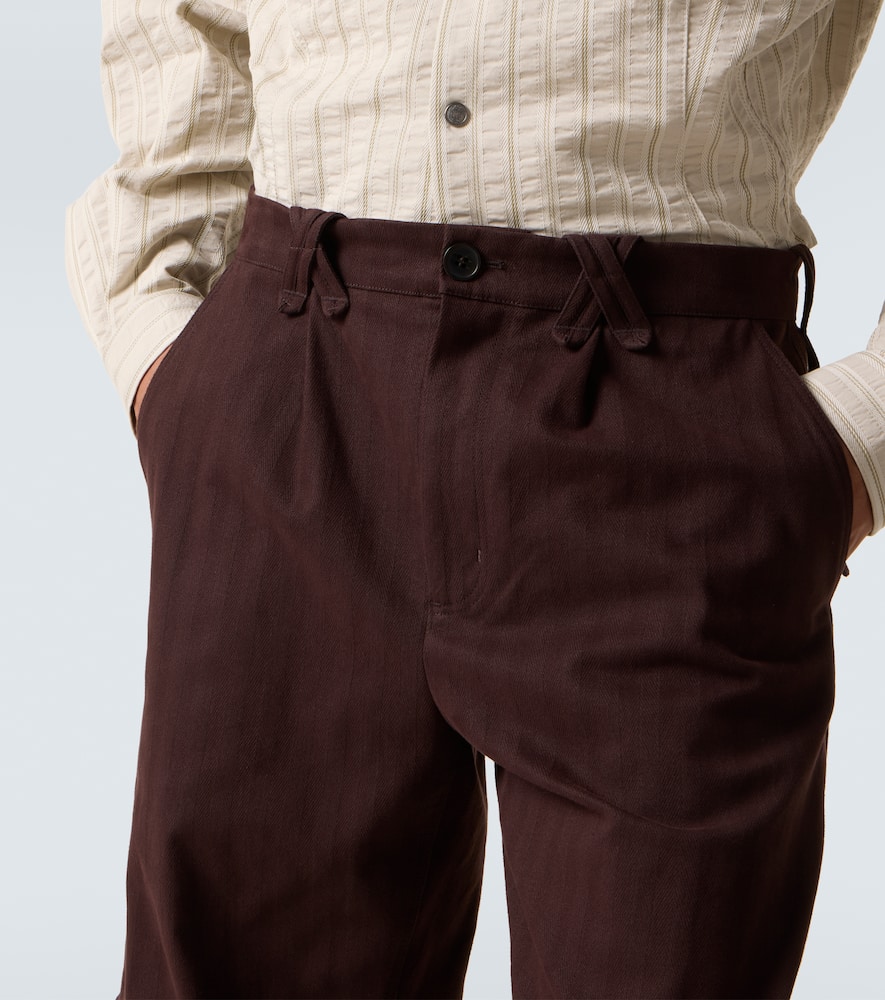 Estike cotton-blend wide-leg pants