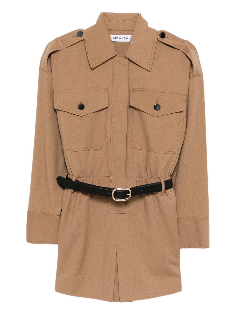 Tan twill playsuit - Neutrals