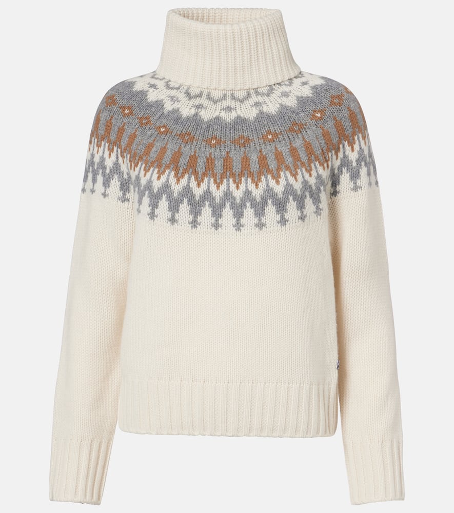 Ingrid jacquard cashmere turtleneck sweater