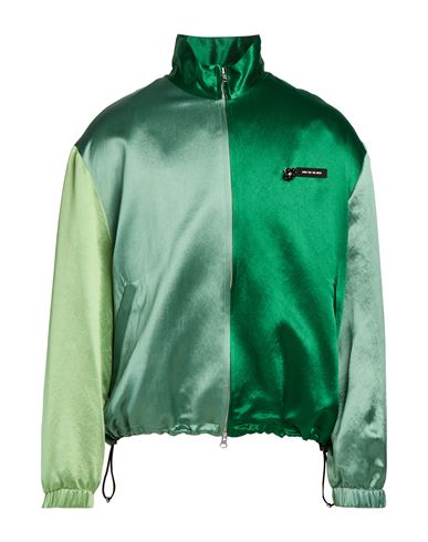 Man Jacket Green Size 38 Acetate