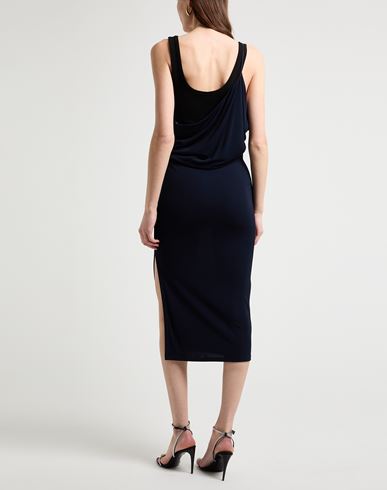Woman Midi dress Midnight blue Size M Viscose