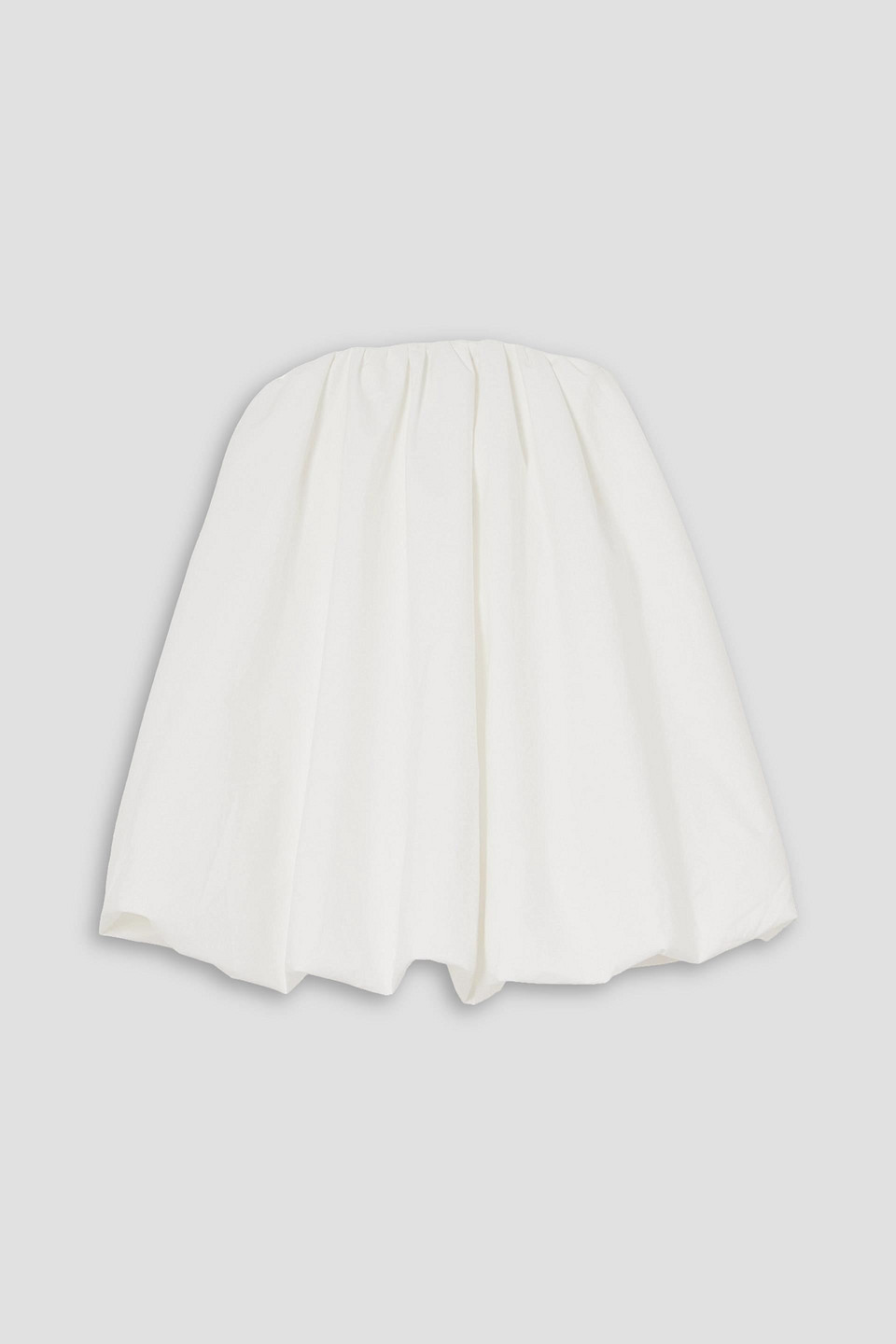 The Augie strapless cotton-poplin mini dress