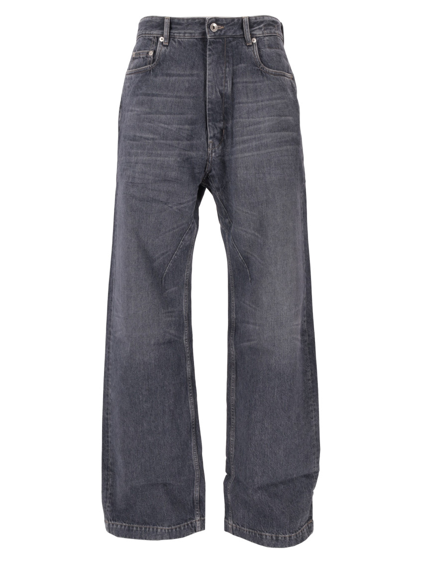 Rick Owens - drkshdw wide leg denim trousers belt loop