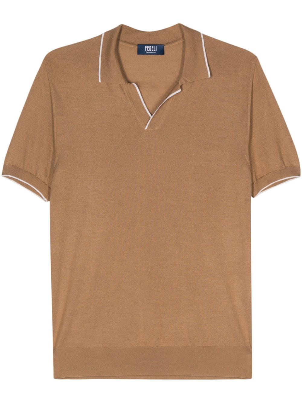 Wave Polo Shirt — Camel