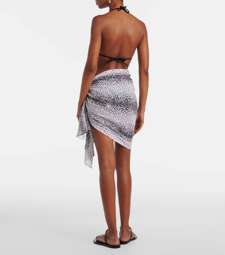 Icaria cotton and silk beach cover-up