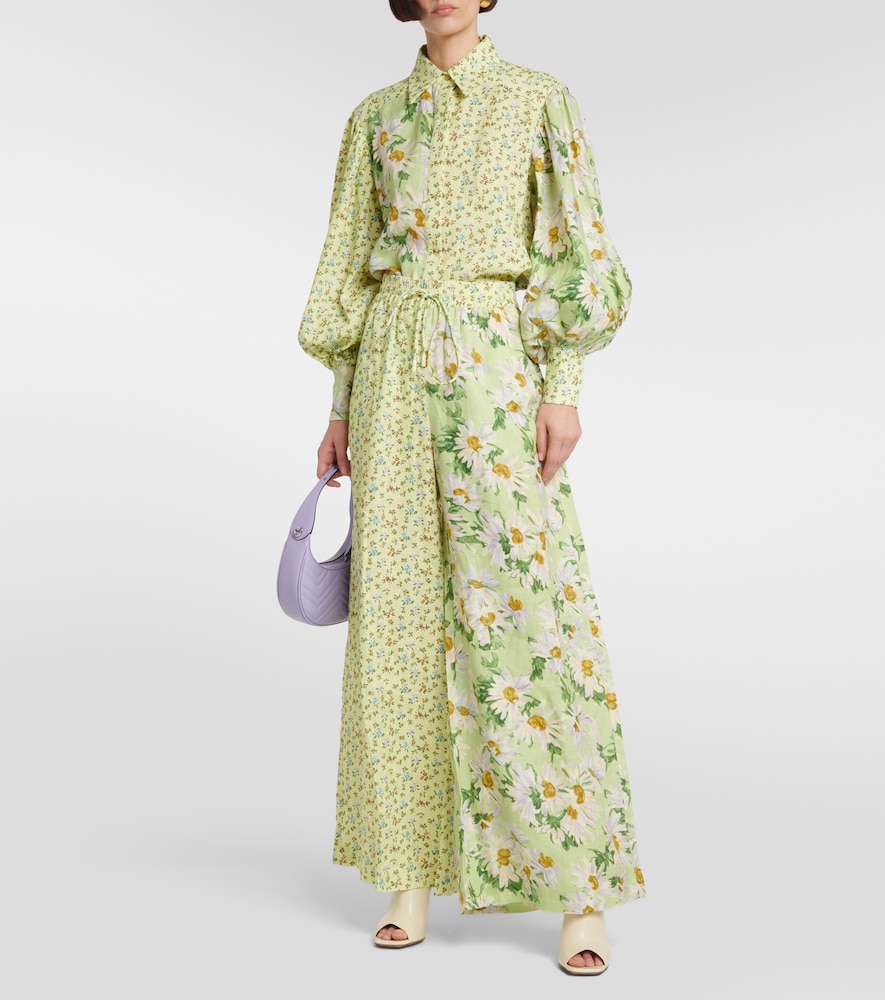 Alémais Astra floral linen shirt