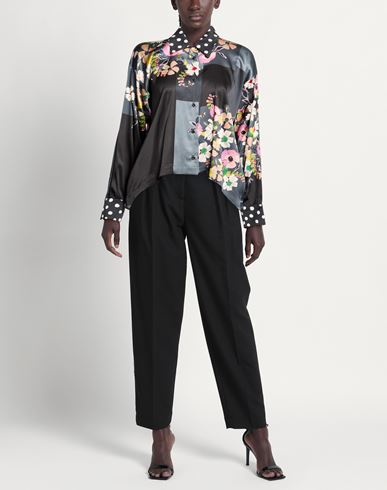 Woman Shirt Black Size 6 Viscose, Elastane