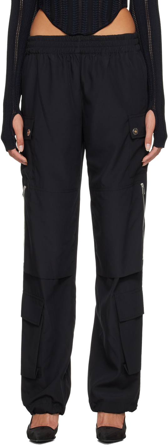 Black pocket cargo slacks