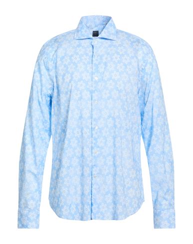 Man Shirt Sky blue Size 17 ½ Cotton, Elastane