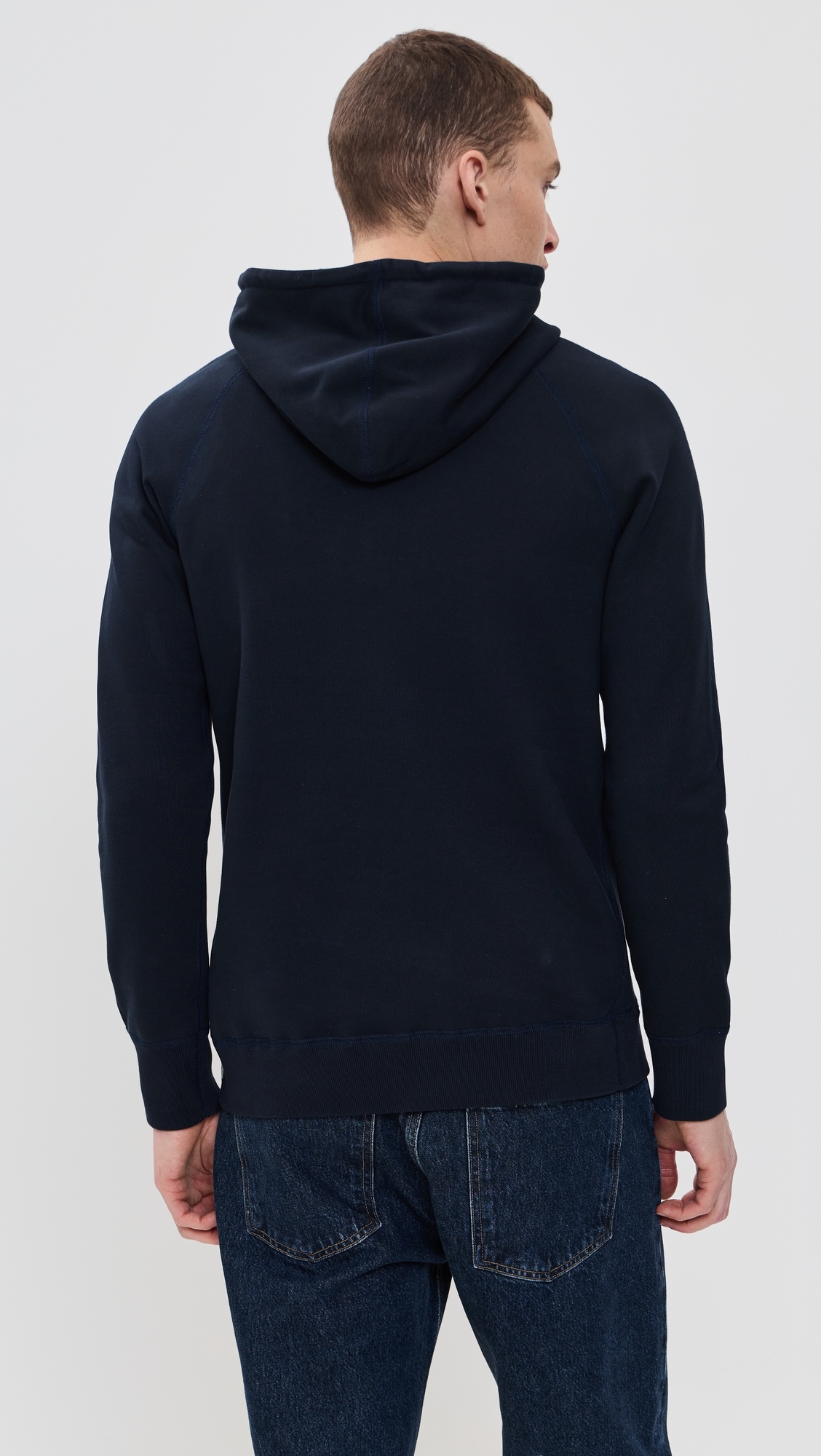 Reigning Champ Midweight Terry Slim Hoodie Navy