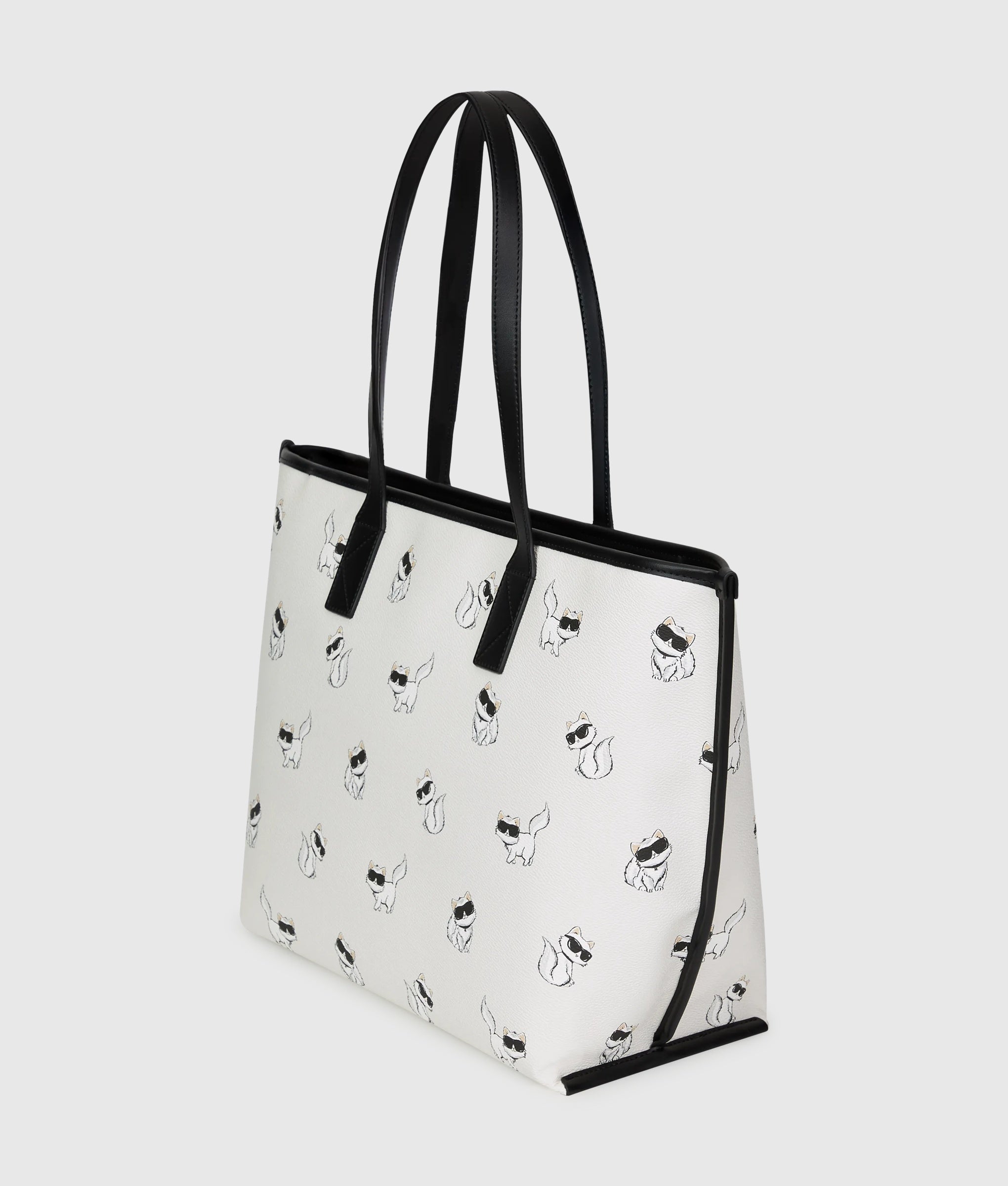 Karl Lagerfeld - Ikon Choupette Binding Tote Bag, Woman, Beige, : One